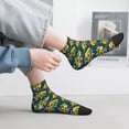 thumbnail image 2 of Fuzoiu Sunflowers Print Adult Socks, Crew Moisture-wicking Socks, Unisex Cushion Crew Socks,Casual Sports Ankle Socks, 2 of 7