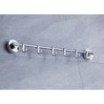 thumbnail image 4 of Strong Suction Cup Towel Holder Traceless Wall Mount Duster Cloth Bar Rack with 6 Hooks for Bathroom Kitchen, 4 of 6