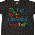 thumbnail image 4 of Inktastic My Aunt in Wisconsin Loves Me Boys or Girls Baby Bodysuit, 4 of 5