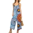 thumbnail image 1 of CALIPESSA Summer Floral Print Wide Leg Cami Womens Casual Jumpsuits And Rompers, 1 of 5