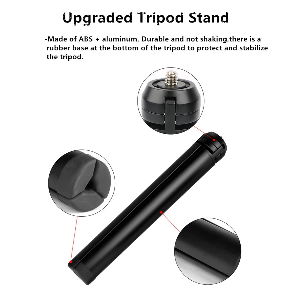 LEWOTE Extendable Selfie Stick Compatible with Insta360 One X2 X3 XR/RS/GO 2 GO 3, Gopro Series,DJI Action Series Monopod Accessories[with Detachable Tripod] (47Inch(120cm))