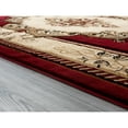 thumbnail image 3 of Porch & Den  Curry Hand-Carved Area Rug Burgundy 2'7" x 7'4" Runner 6' Runner Living Room,Entryway,Bedroom Beige,Burgundy Rectangle, 3 of 5