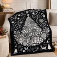thumbnail image 2 of Christmas DIY Coloring Throw Blanket, Flannel Xmas Pattern Blanket for Kids Adults Home Decor, 2 of 7