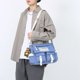 thumbnail image 5 of Bolsa bandolera de nailon con colgante con solapa para muñeca de hombro unisex Satchel (Azul) Ehuebsd Para Estrenar, 5 of 9