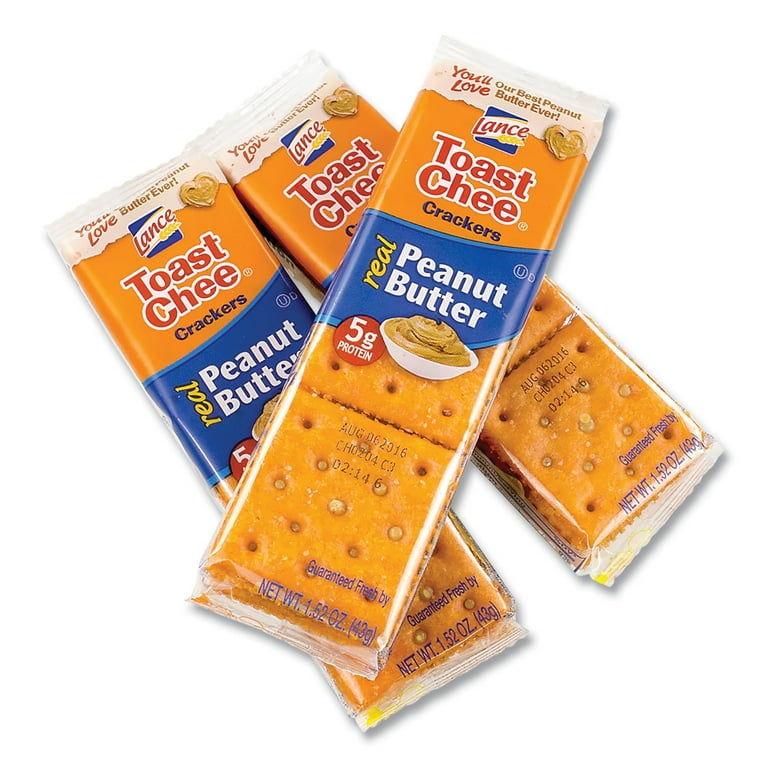 Lance Cheese Crackers, Peanut Butter, Toastchee, , 24/BX
