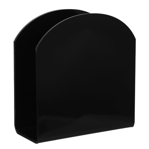 VORCOOL Sturdy Black Acrylic Napkin Rack, Space-Saving and Stylish for Home