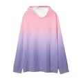 thumbnail image 6 of Josdec Womens Gradient Print Nursing Hoodie Long Sleeve Side Zipper Breastfeeding Pullover Sweatshirt S-XXL, 6 of 6
