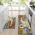 thumbnail image 2 of Farmhouse Kitchen Rugs [2 PCS] Anti-Fatigue Kitchen Mats for Floor Farm Rooster Splice Plaid Kitchen Rugs Non-Slip Washable Waterproof Cushioned Mat for Home/Office/Sink, 18''''x30''''+18''''x48'''', 2 of 6