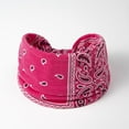 thumbnail image 2 of WHEANG Trendy Extra Wide Headbands for Women Cashew Flower Knotted Headbands Adjustable Bohemian Style Stretchy Headband Breathable Comfort Tie Headband Elastic Sports Headband Pink, 2 of 3