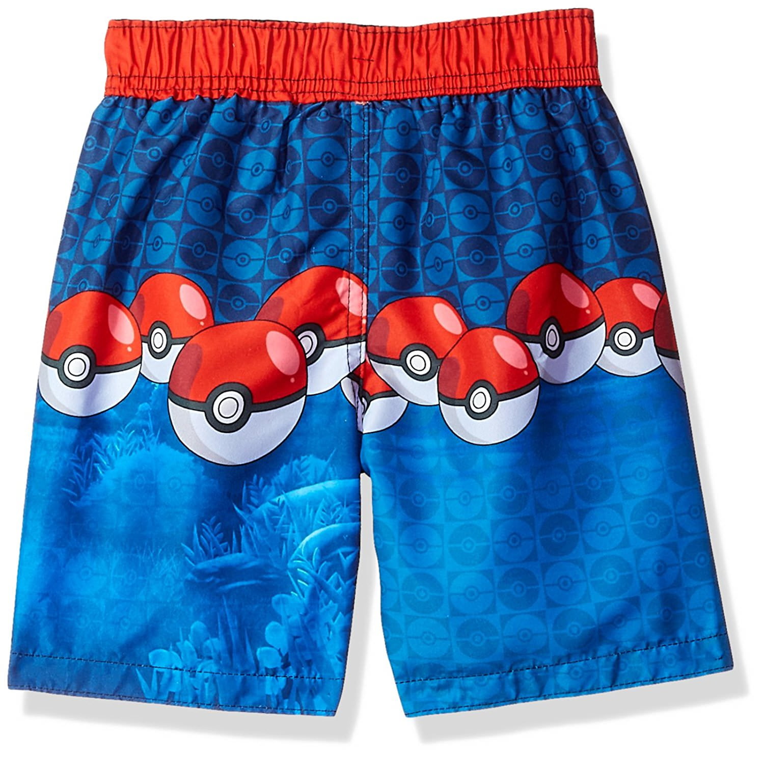 Little Kid//Big Kid Pokemon Pikachu Boys Swim Trunks Swimwear 14//16, Red//Royal