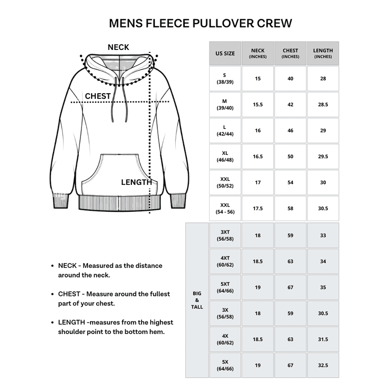Real Essentials 3 Pack: Men's Fleece Pullover Hoodie - Long Sleeve