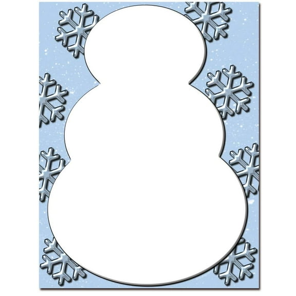 Snowman Letterhead Laser & Inkjet Printer Paper, 80 pack