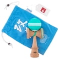 thumbnail image 4 of Kendama USA - Kaizen Triple Stripe - Jet Shape - Teal  White, 4 of 4