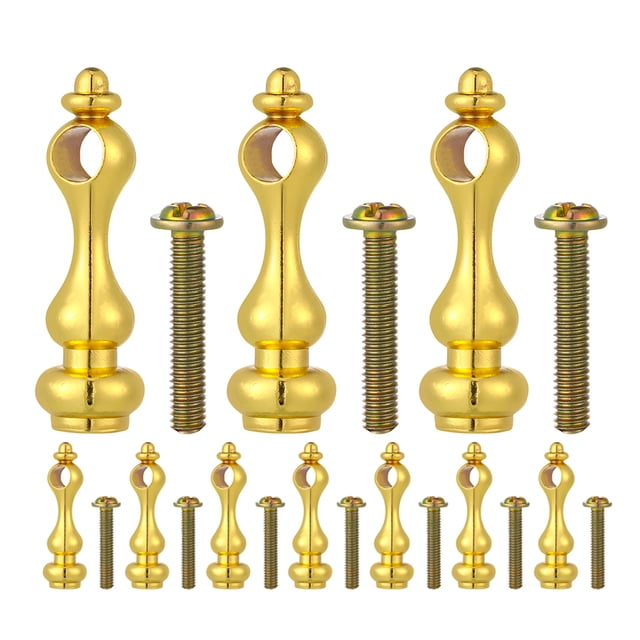 ColoMX ALEA DE 10 PCS Barestación de la tapa del extremo Hardware de muebles para el gabinete y la barra muebles de metal de los husillos para la decoración del hogar y las oficinas