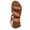 Brown, variant on Sandals for Women, Summer New Fashion Round Head Beach Roman Women's Sandals