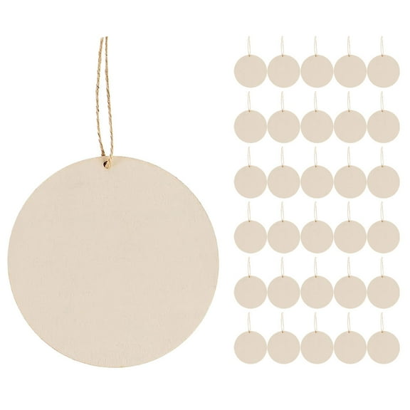 LEORX Round Cutouts Wood Slices Diy Wood Pieces For Home Decoration 1 Set