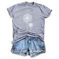 thumbnail image 1 of Blouses pour Femmes, Blouse à Manches Courtes Imprimée Mode pour Femmes, T-Shirt Amusant à Col Rond, 1 of 5