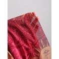 thumbnail image 4 of Vestido Corto Halter Rojo Con Estampado Solar Retro Y Falda Asimétrica, 4 of 17