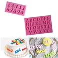 thumbnail image 2 of Silicone Mold 3D Alphabet Numbers for Sugar Paste, Cake Design, Decoration..., 2 of 5