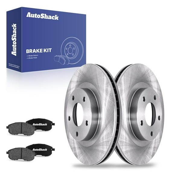 AutoShack 11.64" (295.7 mm) Front Vented Brake Rotors   Ceramic Brake Pads | Replacement for 2002-2006 Nissan Altima 2002-2004 INFINITI I35 2002-2003 Nissan Maxima | 6-PC Brake Kit
