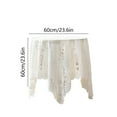 thumbnail image 3 of HongHeng White Lace Tablecloth Rectangular, Oblong Chic Elegant Table Cloth French Rustic Table Cover for Wedding Party Banquet Reception Home Decor, 3 of 6