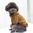 thumbnail image 5 of CICRKHB Dog Sweaters for Small Dogs Dog Hoodie with Pocket - Fall Winter Warm Fleece Sweater Puppy Clothes for Small Medium Dogs Boy Girl Pet Supplies Brown, 5 of 9