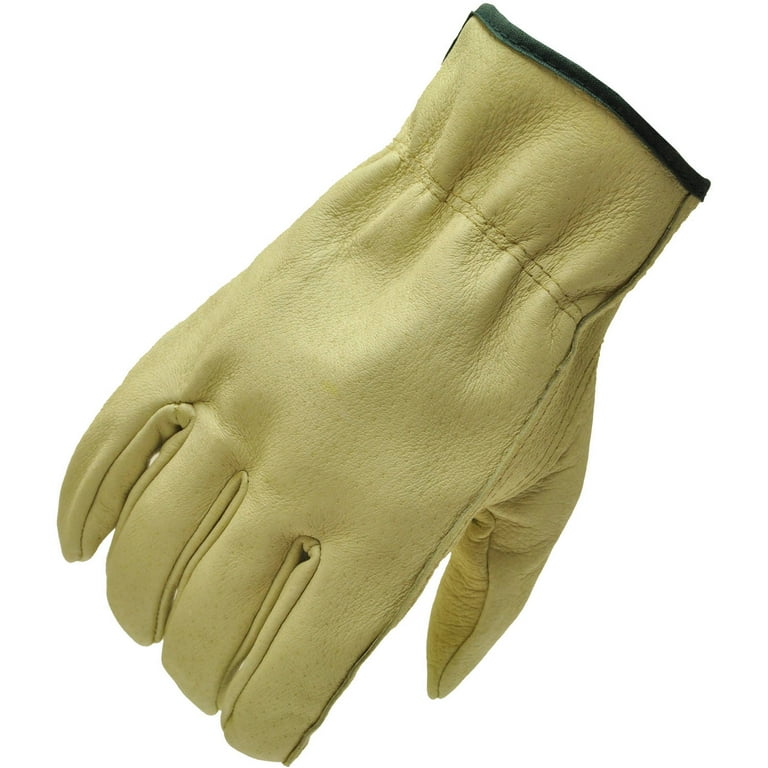 Pigskin Leather Work Gloves, Large