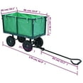 thumbnail image 4 of vidaXL Garden Hand Trolley Green 350 kg, 4 of 5