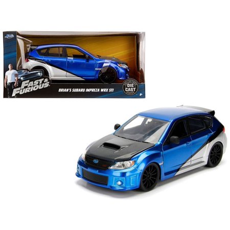 Brian\'s Subaru Impreza WRX STI \Fast & Furious\" Movie 1/24 Diecast Model Car by Jada"