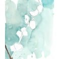 thumbnail image 2 of Goldberger, Jennifer 26x30 Gold Ornate Wood Framed with Double Matting Museum Art Print Titled - Ginkgo on Dusty Teal V, 2 of 4