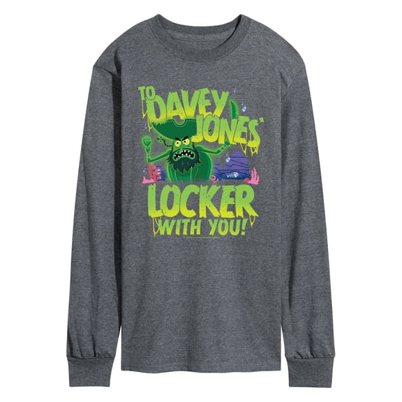 The Spongebob Movie: Search For Squarepants - To Davey Jones Locker - Men's Long Sleeve Graphic T-Shirt