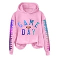 thumbnail image 4 of WZXFASHION Chandail en Molleton de Football pour Femmes Imprimé Graphique Dimanche Décontracté Manches Longues Col Rond Chandail Automne 2025 jusqu'à 50 % de Réduction Chandail pour Hommes, 4 of 4