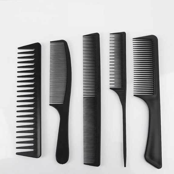Styling Hair Comb 5pcs Hair Stylists Professional Styling Comb Set Variety Pack Great For All Hair Types & Styles