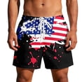thumbnail image 4 of Mens Bathing Suit American Flag 250th Anniversary Swim Trunks Patriotic Summer Beach Shorts Quick Dry Board Shorts, 4 of 4