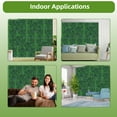 thumbnail image 5 of Artificial Grass Wall Panels Backdrop,10"x 10"(24Pcs) Faux Boxwood Panels for Outdoor Indoor Green Wall Decor,Party Wedding Garden Fence Decorations, 5 of 5