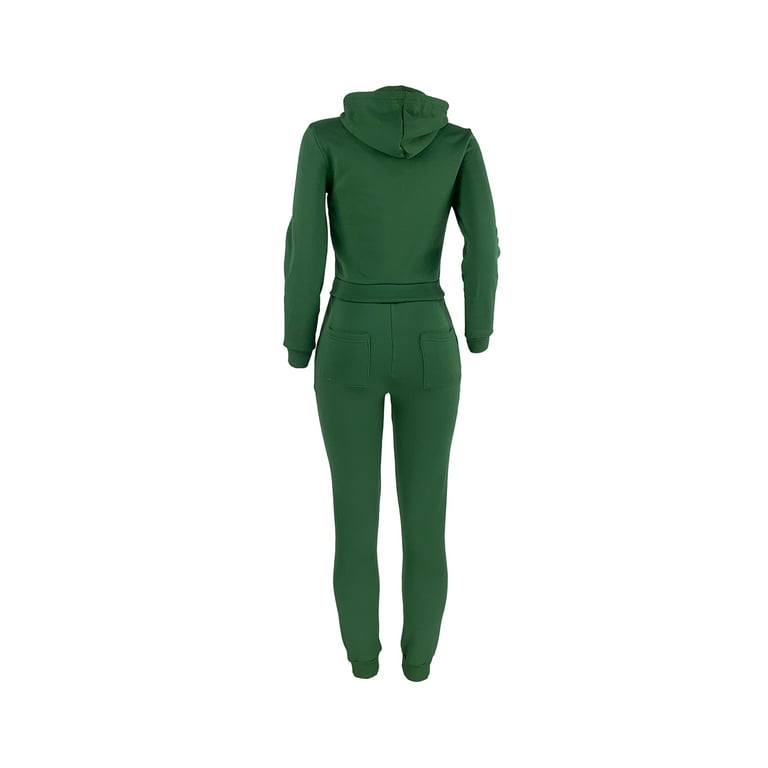 Aunavey Womens Jogging Suits Sets Running Outfit Zipper Warm Up 2 Pieces  Hoodie and Pant Tracksuit 