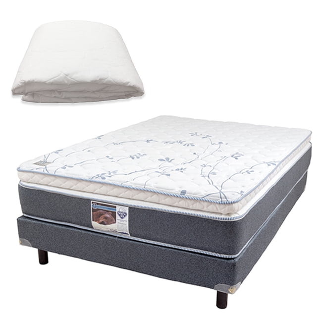 Colchón + Box Queen Size + Protector Spring Air New Edition