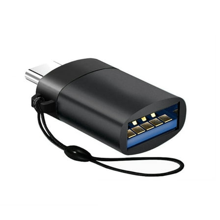 USB 3.1 Type C Male to USB 3.0 Type A Female OTG Adapter Converter Cable Cord, Pack of 5 (Black)