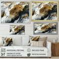 thumbnail image 4 of Designart Abstract framed wall art Print, Veins of Color in Gold and Black I , Abstract Large framed wall art decor, Gold Modern Gold framed wall art, 32x16 inches Gold Frame, 4 of 5