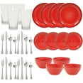 Gibson Home Fresh Essentials 32Piece Dinnerware Combo Set