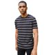 thumbnail image 4 of Front Row - Camiseta de Rayas para Hombre (Marino, Marino), 4 of 4