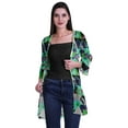 thumbnail image 2 of Moomaya Printed Georgette Beach Clothes For Women Short Shrug Cover Up Cardigan, 2 of 5
