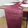 thumbnail image 3 of Efavormart 12" x 107" Eggplant Premium Velvet Table Runner For Wedding Party Decor, 3 of 6