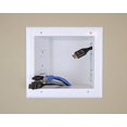 thumbnail image 5 of DATA COMM Electronics 45-0061-WH Recessed AV/HDMI Cable with Expandable Media Box and Duplex Surge Receptacle, White, 5 of 5
