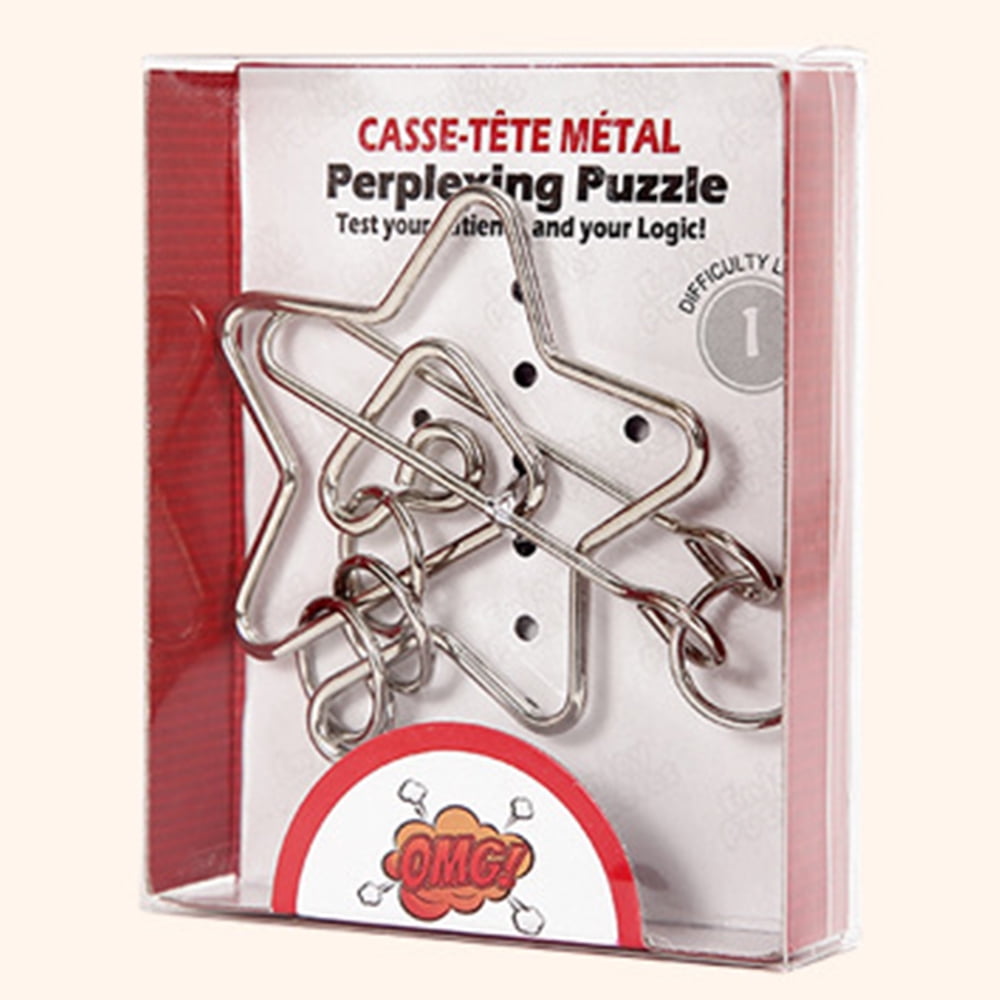 3D Metal Wire Casse-Tete Perplexing Puzzles 24PCS/Sets Classic