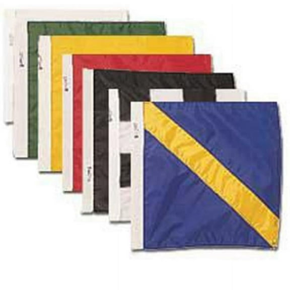 Annin Flagmakers 324491 Nyl-Glo Auto Race Flag Set Mounted-24 in. X 24 in.