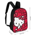 thumbnail image 2 of Custom Backpack Hello Kitty 17-Inch Anime Backpack Laptop Backpack Lightweight Water-Resistant Spacious for Work Or School, 2 of 9