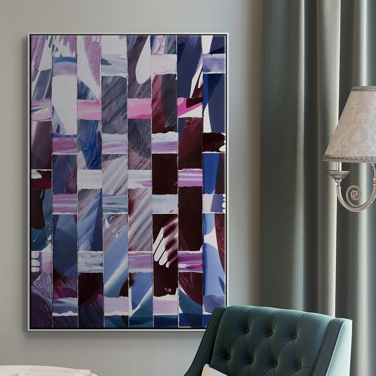Dream Portals Framed Premium Gallery Wrapped Canvas - Ready to Hang - 25 x 37 - White Floating Frame