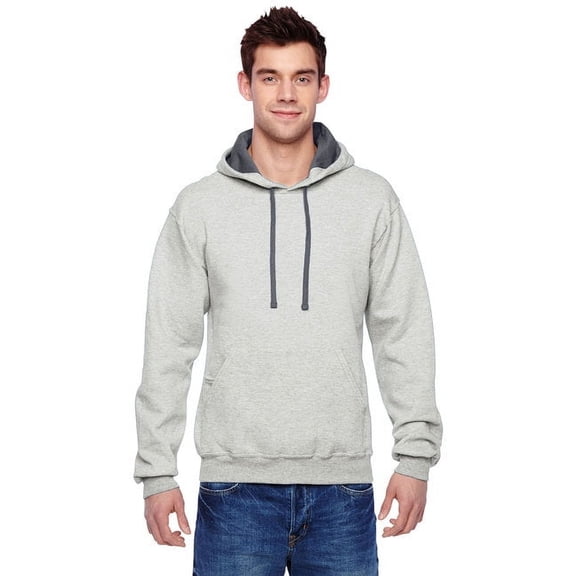 Adult SofSpun® Hooded Sweatshirt - OATMEAL HEATHER - M