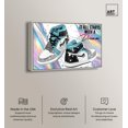 thumbnail image 2 of Holo Style Dream Sneakers Canvas Sneaker Prints by Art Remedy, Silver Frame, 15" x 10", 2 of 7